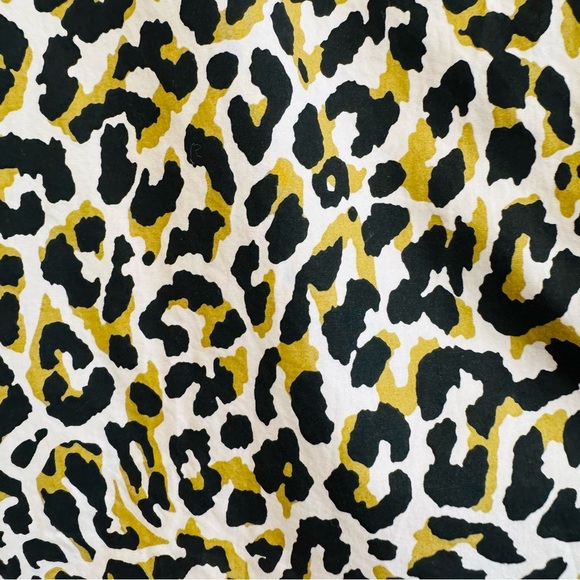 J.Crew Factory Leopard Print Button-Up Shirt Long Sleeve Cotton XS - Picture 3 of 5